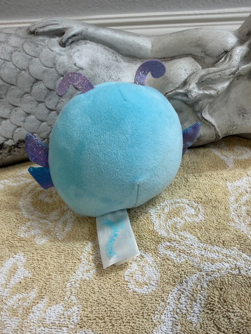 Squishmallows Blue and Purple Aquatic Plush Pet Toy - Picture 4 of 4